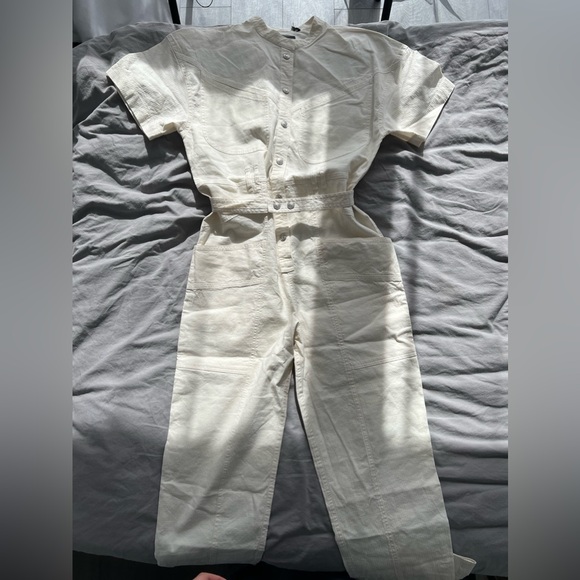ISABEL MARANT Etundra belted linen-blend ripstop jumpsuit - NWT - Picture 3 of 3